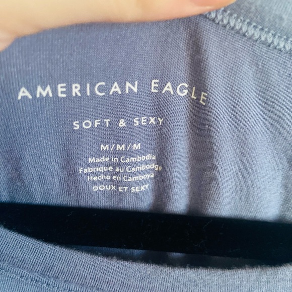 American eagle navy cropped tee - Picture 2 of 3